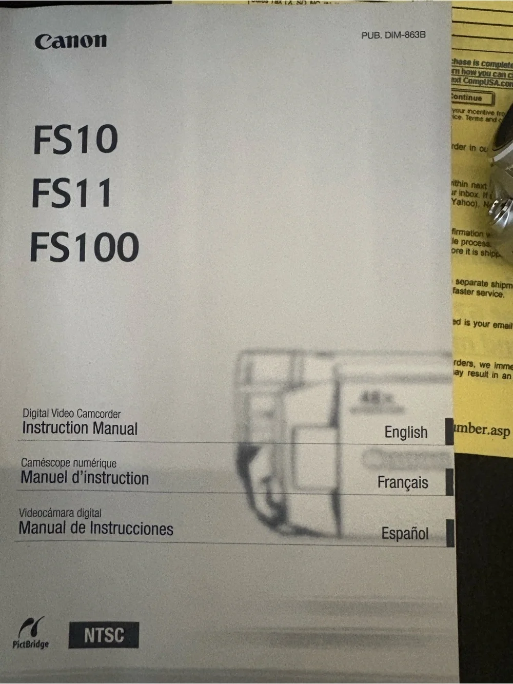 Canon FS10 Silver Handheld Digital Camcorder with 48x Zoom